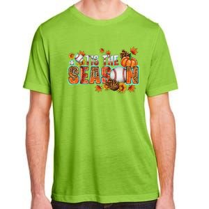 Tis The Season Leopard Pumpkin Baseball Halloween Fall Vibes Cute Gift Adult ChromaSoft Performance T-Shirt