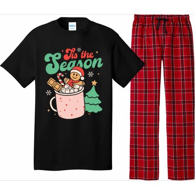 Tis The Season Christmas Hot Cocoa Gingerbread Cookie Pajama Pajama Set