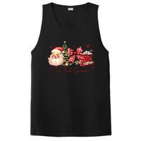 Tis The Season Christmas Santa Tree Coquette Bow Red Coffee PosiCharge Competitor Tank