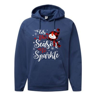 Tis The Season To Crewneck Cool Gift Meaningful Gift Performance Fleece Hoodie