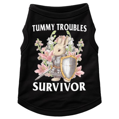 Tummy Troubles Survivor Funny Sarcastic Ibs Humor Statement Doggie Tank
