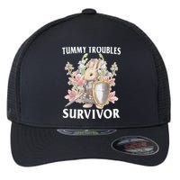 Tummy Troubles Survivor Funny Sarcastic Ibs Humor Statement Flexfit Unipanel Trucker Cap