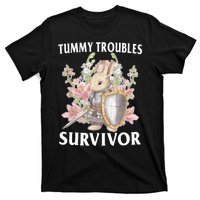 Tummy Troubles Survivor Funny Sarcastic Ibs Humor Statement T-Shirt