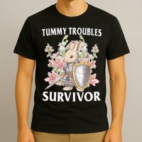 Tummy Troubles Survivor Funny Sarcastic Ibs Humor Statement T-Shirt