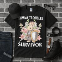 Tummy Troubles Survivor Funny Sarcastic Ibs Humor Statement Tall T-Shirt
