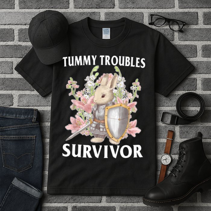 Tummy Troubles Survivor Funny Sarcastic Ibs Humor Statement Tall T-Shirt