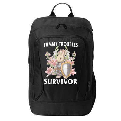 Tummy Troubles Survivor Funny Sarcastic Ibs Humor Statement City Backpack