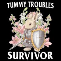 Tummy Troubles Survivor Funny Sarcastic Ibs Humor Statement Sustainable Bucket Hat