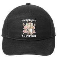 Tummy Troubles Survivor Funny Sarcastic Ibs Humor Statement 7-Panel Snapback Hat