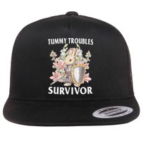 Tummy Troubles Survivor Funny Sarcastic Ibs Humor Statement Flatbill Hat