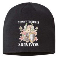 Tummy Troubles Survivor Funny Sarcastic Ibs Humor Statement Sustainable Beanie