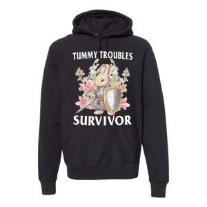 Tummy Troubles Survivor Funny Sarcastic Ibs Humor Statement Premium Hoodie