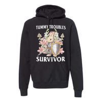 Tummy Troubles Survivor Funny Sarcastic Ibs Humor Statement Premium Hoodie