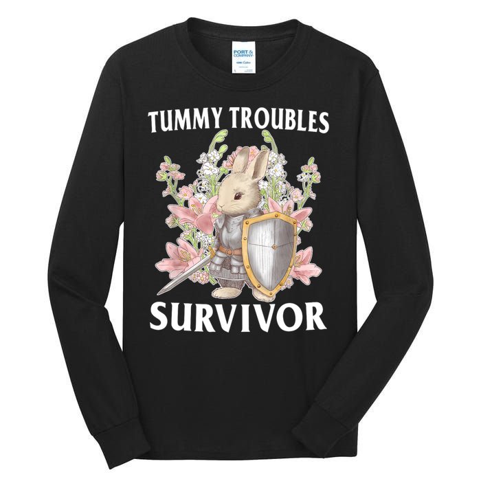 Tummy Troubles Survivor Funny Sarcastic Ibs Humor Statement Tall Long Sleeve T-Shirt