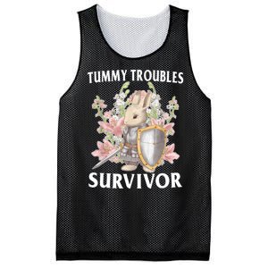 Tummy Troubles Survivor Funny Sarcastic Ibs Humor Statement Mesh Reversible Basketball Jersey Tank