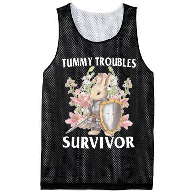 Tummy Troubles Survivor Funny Sarcastic Ibs Humor Statement Mesh Reversible Basketball Jersey Tank