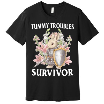 Tummy Troubles Survivor Funny Sarcastic Ibs Humor Statement Premium T-Shirt