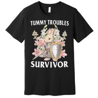 Tummy Troubles Survivor Funny Sarcastic Ibs Humor Statement Premium T-Shirt