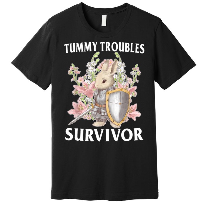 Tummy Troubles Survivor Funny Sarcastic Ibs Humor Statement Premium T-Shirt