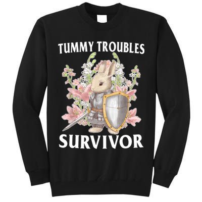 Tummy Troubles Survivor Funny Sarcastic Ibs Humor Statement Tall Sweatshirt