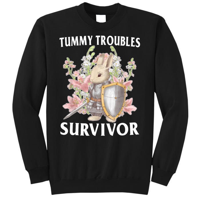 Tummy Troubles Survivor Funny Sarcastic Ibs Humor Statement Tall Sweatshirt