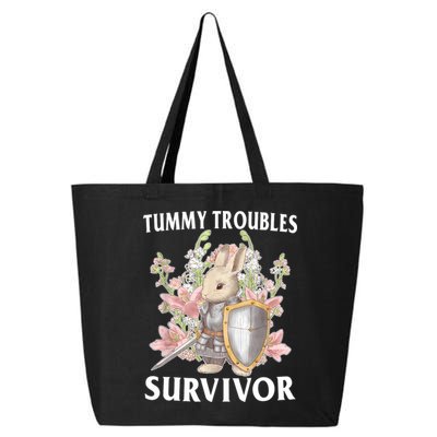 Tummy Troubles Survivor Funny Sarcastic Ibs Humor Statement 25L Jumbo Tote