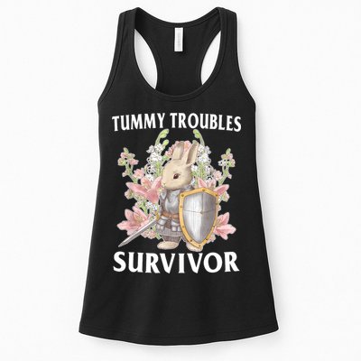 Tummy Troubles Survivor Funny Sarcastic Ibs Humor Statement Womens Tank Top