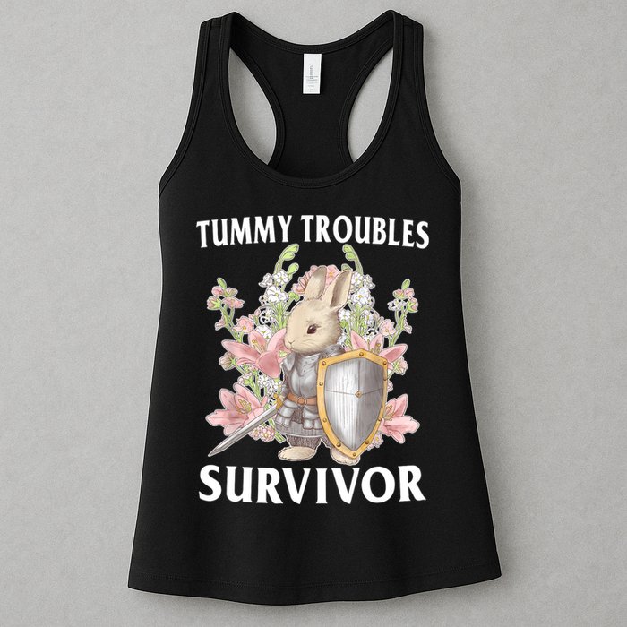 Tummy Troubles Survivor Funny Sarcastic Ibs Humor Statement Womens Tank Top