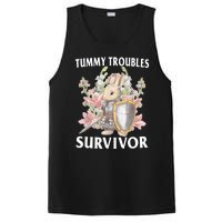 Tummy Troubles Survivor Funny Sarcastic Ibs Humor Statement PosiCharge Competitor Tank