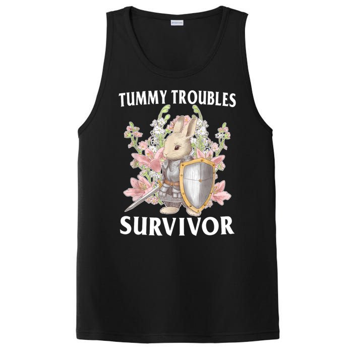 Tummy Troubles Survivor Funny Sarcastic Ibs Humor Statement PosiCharge Competitor Tank