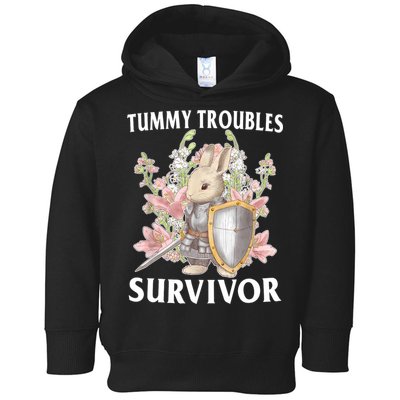 Tummy Troubles Survivor Funny Sarcastic Ibs Humor Statement Toddler Hoodie