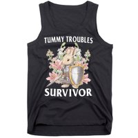 Tummy Troubles Survivor Funny Sarcastic Ibs Humor Statement Tank Top