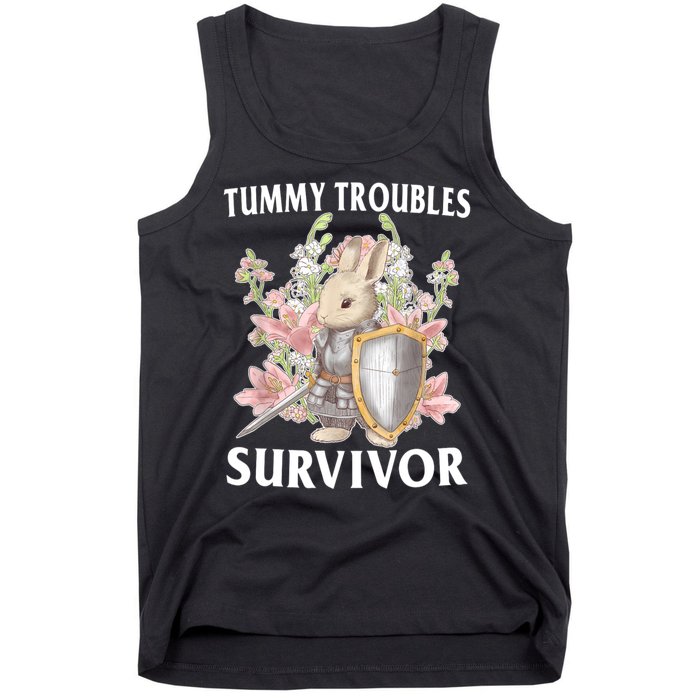 Tummy Troubles Survivor Funny Sarcastic Ibs Humor Statement Tank Top