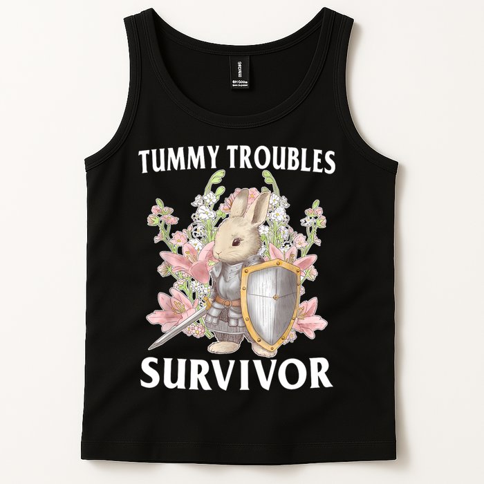 Tummy Troubles Survivor Funny Sarcastic Ibs Humor Statement Tank Top