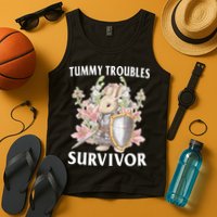 Tummy Troubles Survivor Funny Sarcastic Ibs Humor Statement Tank Top