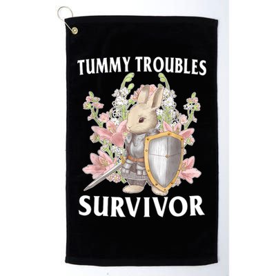 Tummy Troubles Survivor Funny Sarcastic Ibs Humor Statement Golf Towel