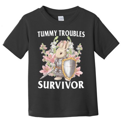 Tummy Troubles Survivor Funny Sarcastic Ibs Humor Statement Toddler T-Shirt