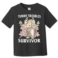 Tummy Troubles Survivor Funny Sarcastic Ibs Humor Statement Toddler T-Shirt