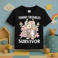 Tummy Troubles Survivor Funny Sarcastic Ibs Humor Statement Toddler T-Shirt