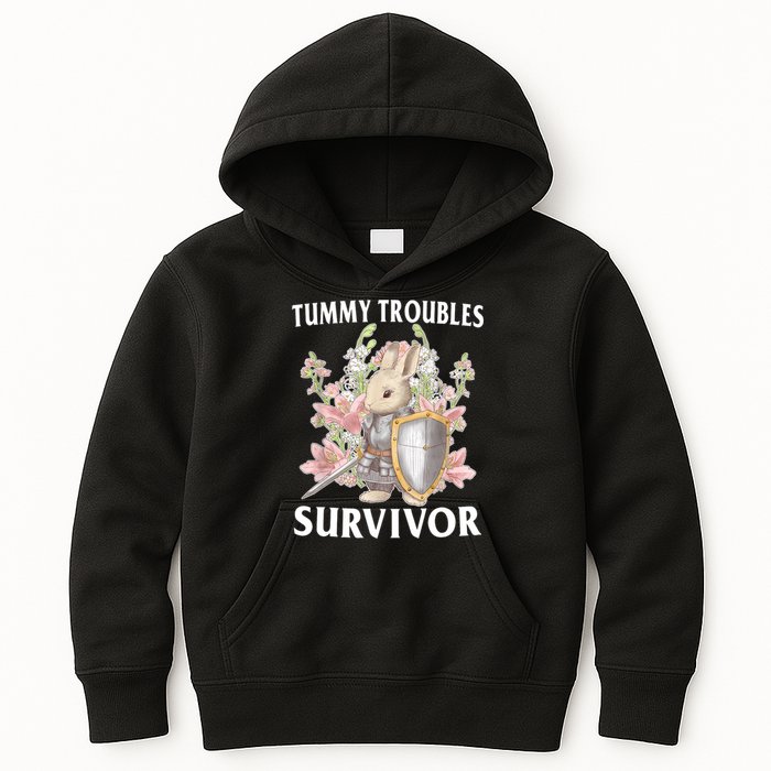 Tummy Troubles Survivor Funny Sarcastic Ibs Humor Statement Kids Hoodie