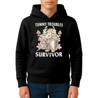 Tummy Troubles Survivor Funny Sarcastic Ibs Humor Statement Kids Hoodie