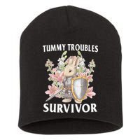 Tummy Troubles Survivor Funny Sarcastic Ibs Humor Statement Short Acrylic Beanie