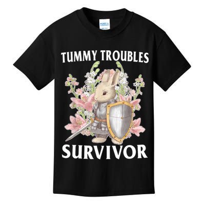 Tummy Troubles Survivor Funny Sarcastic Ibs Humor Statement Kids T-Shirt