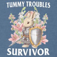 Tummy Troubles Survivor Funny Sarcastic Ibs Humor Statement Garment-Dyed Sweatshirt