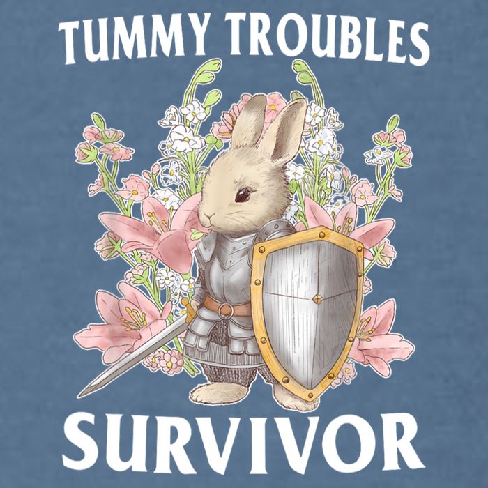 Tummy Troubles Survivor Funny Sarcastic Ibs Humor Statement Garment-Dyed Sweatshirt