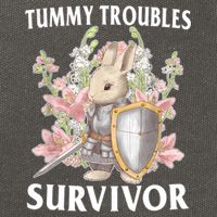 Tummy Troubles Survivor Funny Sarcastic Ibs Humor Statement Cotton Canvas Backpack