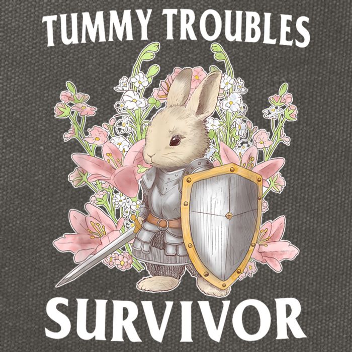 Tummy Troubles Survivor Funny Sarcastic Ibs Humor Statement Cotton Canvas Backpack