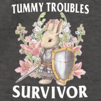 Tummy Troubles Survivor Funny Sarcastic Ibs Humor Statement Vector Backpack