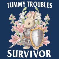 Tummy Troubles Survivor Funny Sarcastic Ibs Humor Statement Infant Baby Jersey Bodysuit
