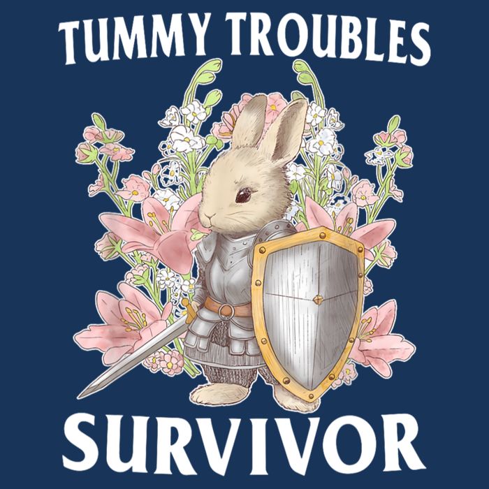 Tummy Troubles Survivor Funny Sarcastic Ibs Humor Statement Infant Baby Jersey Bodysuit